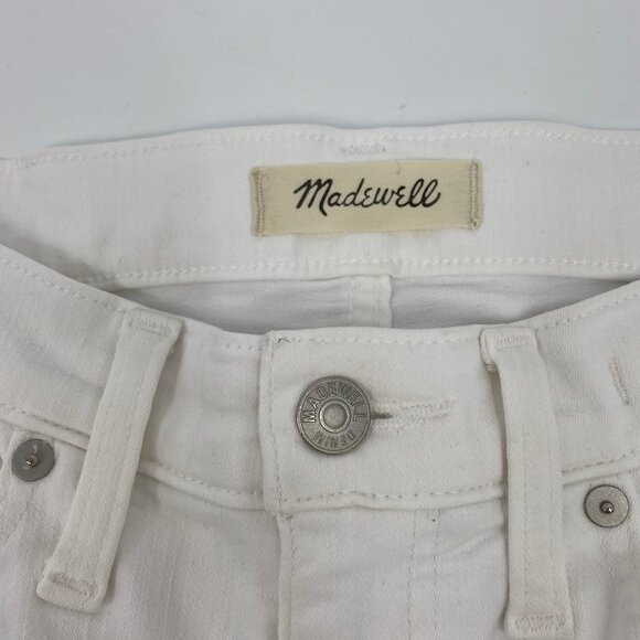 Madewell White Stretch Cali Demi-Boot Cut Jeans | Size 27 - Picture 4 of 9